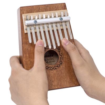 China Factory supply durable kalimba 10 inch master piano mahogany body kalimba musical instrument for sale