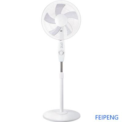 China 2020 New Design 16inch Full Light White Plastic Electric Stand Fan for sale