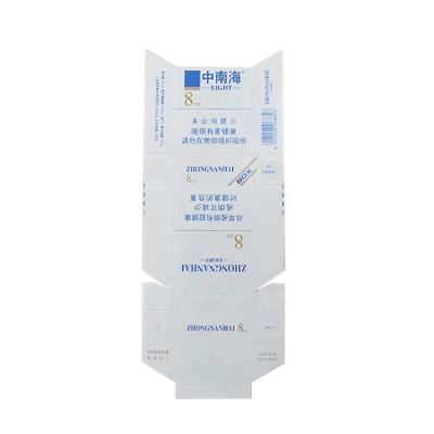 China Recyclable Custom Embossed Logo Cigarette Paperboard Packaging Cigarette Cartons for sale