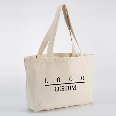 China Tote Bag Custom Printed Travel Grocery Carry Cotton Reusable Canvas Eco-friendly Portable Tote Bag for sale