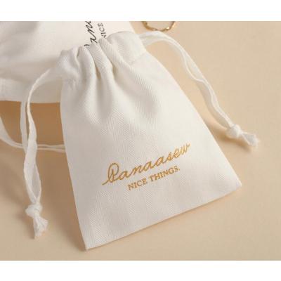 China Jewelry Package Drawstring Pouch Zero Waste Cosmetic Bag witn Folding Custom Logo for sale