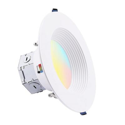 China Canless Integrated LED Flush Mount Light 6 Inch 1100lm 15w For Wet Location for sale