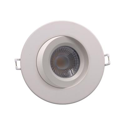 China Matt White Tri Colour Dimmable LED Downlight , Gimbal LED Downlight AC12V for sale