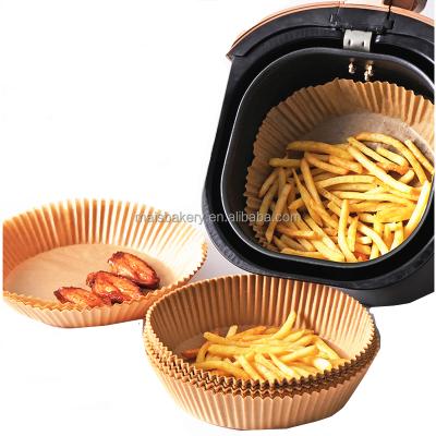 China Non Natural 16cm Disposable Stick Air Fryer Spun Newspaper Disposable Air Fryer Parchment Paper Liners For Roasting Cooking Microwave for sale