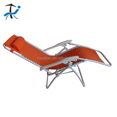 China Fishing Chair Used For Garden Chair Sun Sofa 22*0.9 Steel Tube Frame Folded Outdoor Beach Chair for sale