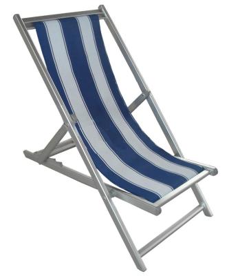 China Sun Sofa Garden Classic Luxury Outdoor Beach Metal Sling Portable Extended Lightweight Aluminum Foldable Platform Chair for sale