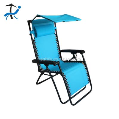 China Beach Quality Sun Lounger Folding Folding Chair Compact Ultralight Adult Camping Chair Height With Canopy for sale