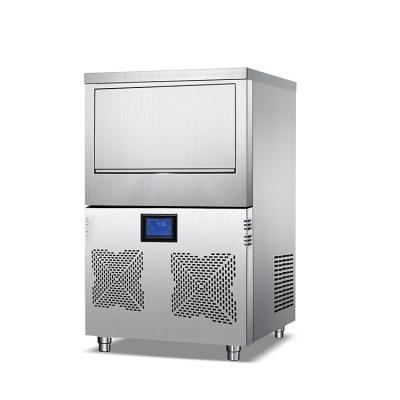 China Commercial Fast Classic Automatic Snowflake Nugget Snowflake Tube Refrigerator 80KG Commercial Ice Machine for sale