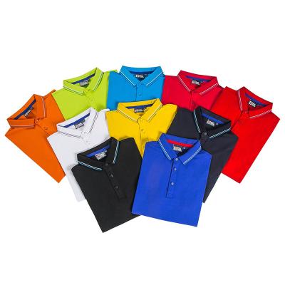 China Custom QUICK DRY Cotton Mens T-shirt Embroidery Pique Solid Color Plain Blank Logo Polo Shirts for sale