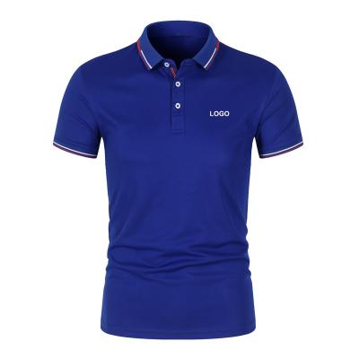 China QUICK DRY Customized Logo Solid Color Polo Shirts Mens Cotton Golf Sublimation Polo Shirts for sale