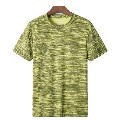 China QUICK DRY Big Size Men's Short Sleeve T-shirt Crewneck T-shirt Outdoor Sports Wear for sale