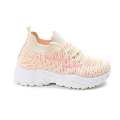 China New Design Light Weight Sneaker Sports Shoes Printed White Walking Sneakers For Kids for sale