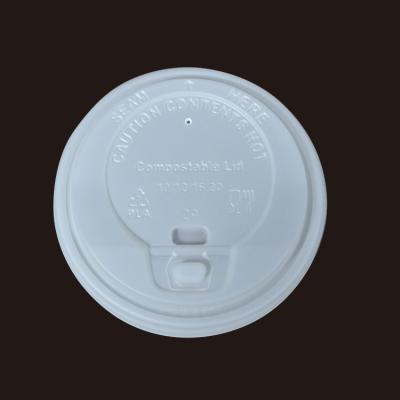 China 100% Biodegradable Compostable CPLA/PLA Soup Lid Coffee Lid for sale