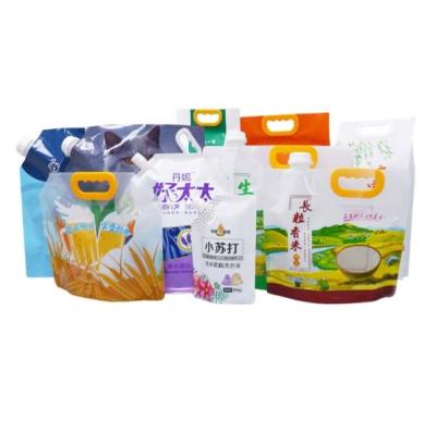 China Barrier Customized Packing Pe Laundry Detergent Washing Powder Rack Up Pouch With Spout Packing Bags for sale