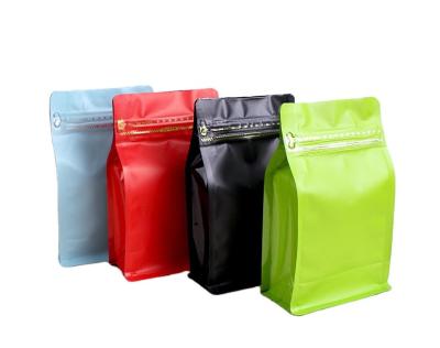 China Custom High Barrier Flat Bottom Food Packaging Bag Stand Up Ziplock Pouch for sale