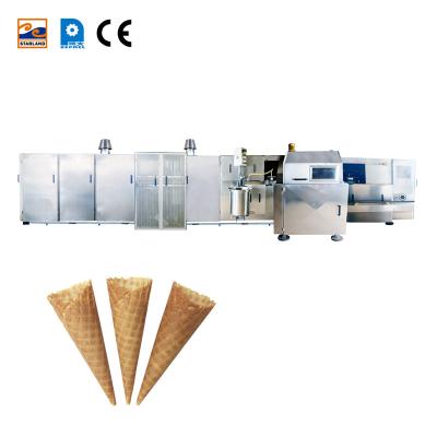 China High Power Industrial Automatic Ice Cream Sugar Cone Production Line With Gas System for sale