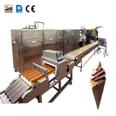 China food & Factory Sugar Cone Production Line Industrial Beverage Egg Rolled Cone Making Machine for sale