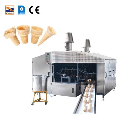 China food & Automatic Beverage Factory 28 Mold 2 Cavity Gas System Drive Wafer Cylinder Production Line for sale