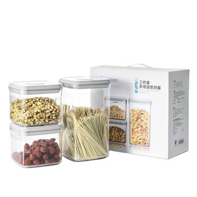 China Freshness Keeping Food Storage Pop Airtight Container Set BPA Free Container Set For Food Storage for sale