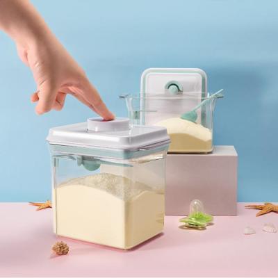 China 1700ml Automatic Milk Powder 1700ml Milk Powder Formula Baby Snacks BPA Free Wholesale Press One Storage Containers for sale