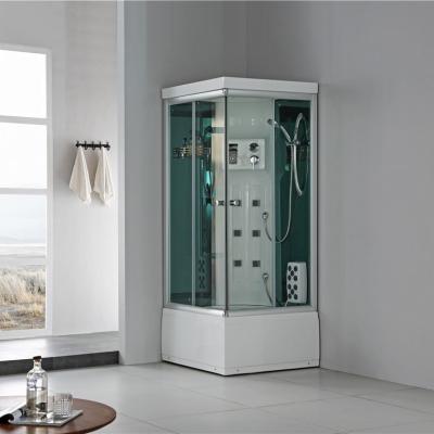 China Small Bathroom Chinese WOMA Mini Shower Cabinet 1 Person Full Steam Bath Hot Bath Shower Enclosure for sale