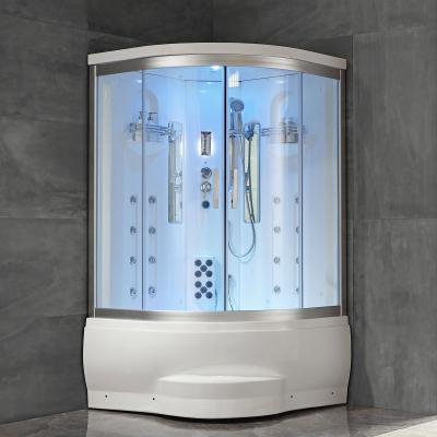 China Factory Price Chinese Bathroom Full Steam Shower Room Massage Tub Shower Combo Enclosure (Y839) for sale