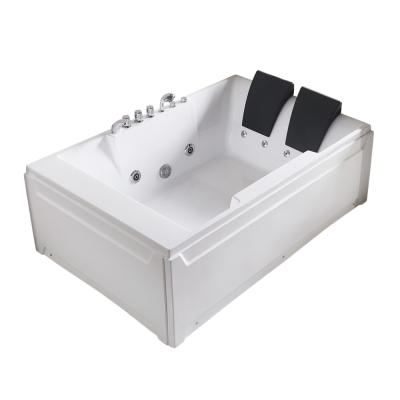 China Q367 2 People Cheap Portable Bathtub Whirlpool Massage Bathtub Double Skirted Side (Straight Skirt) for sale