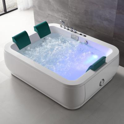 China Hydromassage Acrylic Bathtub Indoor/Outdoor Tub For Adult Indoor Spa Hot Tub For 3 Person Bathtub Q363 for sale