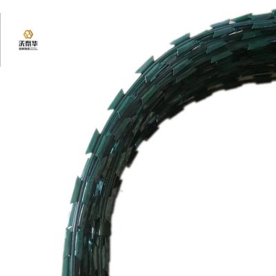 China Used in high quality and low price concertina barbed wire razor BTO-22 mine fence for sale