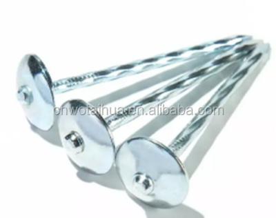 China Wholesale High Quality Flat Galvanized Umbrella Head Roofing Nail Nails For Roofsheet for sale