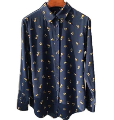 China Wholesale Women Casual Floral Print Anti Pilling Tops Blouse Fashionable Vintage Button Up Shirts for sale