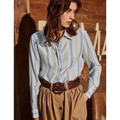 China QUICK DRY customize high quality pure silk shirts for women long sleeve officewear blusas de mujer for sale