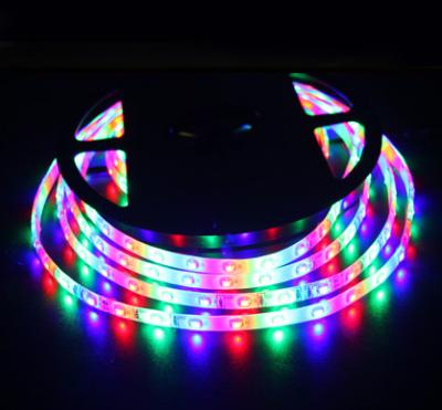 China RGB with IC Low Voltage Led Strip Light  30 LED / M Super Bright 7.2W /  M For  Steps for sale