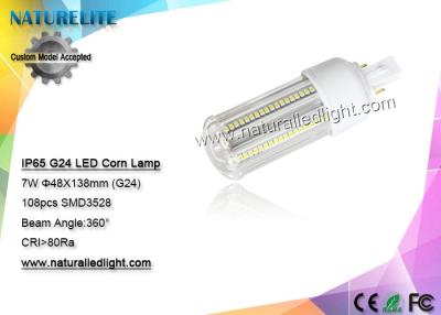 China IP65 7W Led Corn Light e14 , Corn Cob Led Light Bulbs  G24 CRI>80 PF>0.9 CE RoHS FCC approval for sale