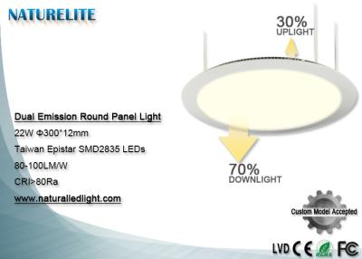 Cina L'emissione doppia 22W ha condotto le luci di pannello rotonde del pannello in vendita