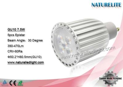 China GU10 7.5W Led Spotlight Bulbs , Led Spot Ceiling Lights Cool White for sale