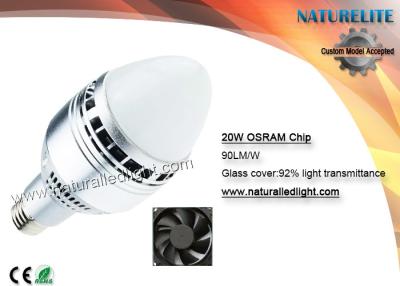 China 20w Led Light Bulb with air fan inside Osram 90lm/w CRI>85Ra for sale