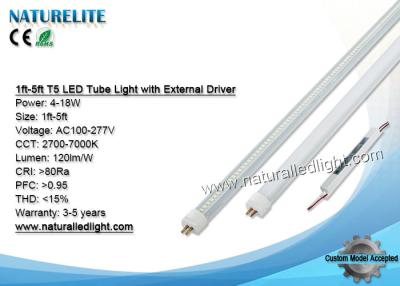 China Tubo fluorescente de T5 1200m m LED con el conductor externo para el supermercado en venta