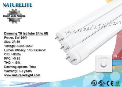 China Triac Dimming T8 LED Tube 2ft to 8ft 6W to 36W for Home and Commercial Lighting for sale