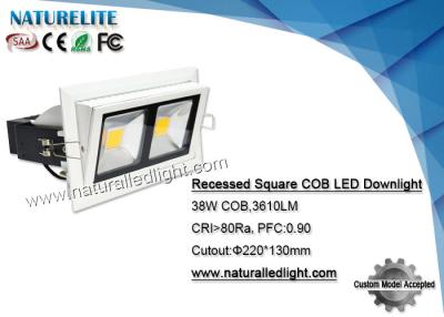 China 38W Square  Dimmable Led Down Lights  For House / Supermarket Lighting for sale