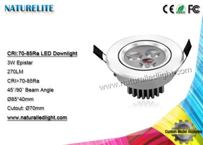 Chine downlight de 3W LED, Downlights mené intégré 270 LM Epistar à vendre