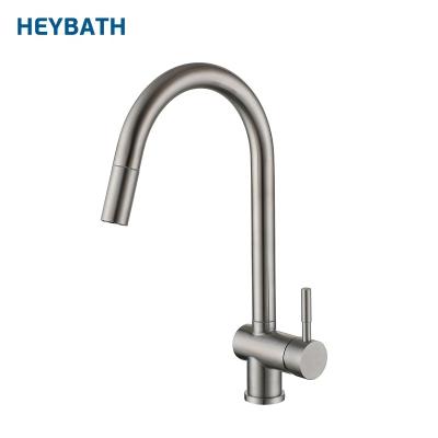 China Hot/Cold Mixer Household Kitchen Faucet Water Tap 304 Stainless Steel Kitchen Faucet for sale