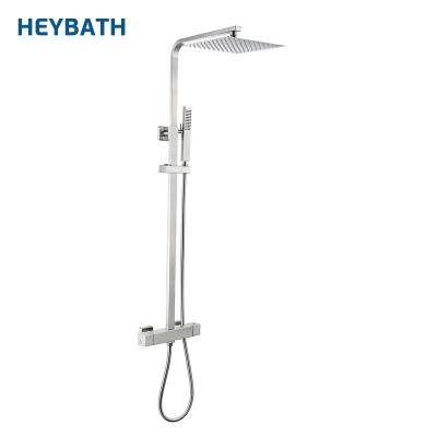 China With Sliding Bar Bathroom Taps 304 Stainless Steel Thermostatic Shower Mixer Drapes Shower Mixer for sale