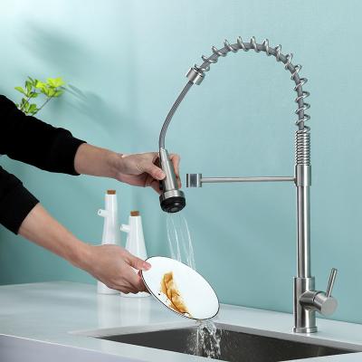 China Wholesale New Style Hot/Cold Water Mixer Multifunctional Sprayer Kitchen Faucet Single Handle Faucet Wholesale for sale