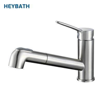 China Pull Out Spray Contemporary Style Brushed Basin Faucet Pull Out Spray Basin Faucet Faucets for sale