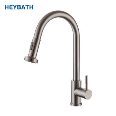 China Single Lever Hot/Cold Water Mixer Tap Long Neck Stainless Steel Kitchen Sink Deck Mounted Faucet Faucet for sale