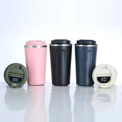 China Factory direct 2021 disposable smart coffee cup with led temperature display screen and 5 colors to choose for sale