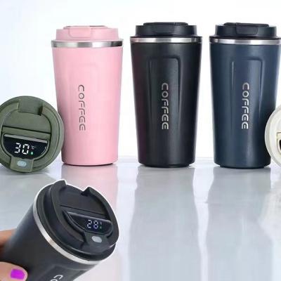 China Temperature Display Disposable Coffee Cup Keep Water Hot And Cold 6-12hours for sale