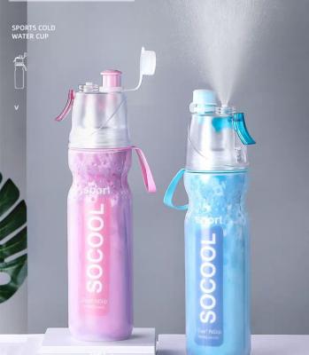 China Best Viable Selling 500ml Sport Water Bottle Outdoor Sport Sprayable Water Bottle for sale