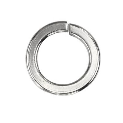 China White Stainless Steel Iron Fastener Grade 4/6/8 Zinc DIN 127 Type B or Other Standard Carbon Steel Spring Self Locking Washer With Square Ends for sale